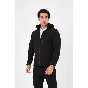 Camp Scoutland CAMP457 Outdoor Softshell Su Ve Rüzgara Dayanıklı içi Polarlı Seyyar Kapüşonlu Erkek Taktik Mont