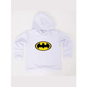 Batman Baskılı Kapüşonlu Pamuklu Kumaş Çocuk Sweatshirt