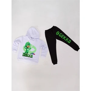 Pj Maskeliler Çocuk Eşofman Takımı Pamuklu Kumaş Kapüşonlu