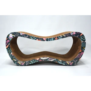 Lazy Paws Karton Kedi Tırmalama Kanepesi 59X24X26 cm - Large - Okyanus Desen