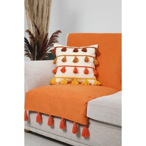 Aisha's Design Sırt ve Oturma Kısmını Kapatan Püsküllü Koltuk Örtüsü 180X75 CM,KO-31T
