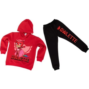 Pj Maskeliler Çocuk Eşofman Takımı Pamuklu Kumaş Kapüşonlu