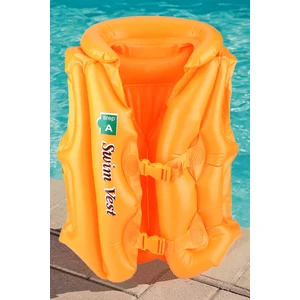 18-30 kg Şişme Can Yeleği Swimvest Havuz Deniz Yüzme Yeleği Yüzücü Destek Yelek 60 cm Turuncu