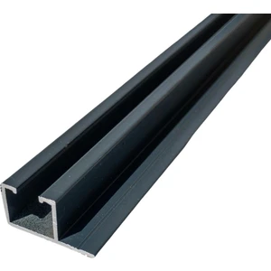 Tek Kanallı Yan Çıtalı Alüminyum Perde Rayı (25MM) Tekli Korniş