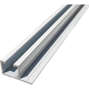 Tek Kanallı Yan Çıtalı Alüminyum Perde Rayı (25MM) Tekli Korniş