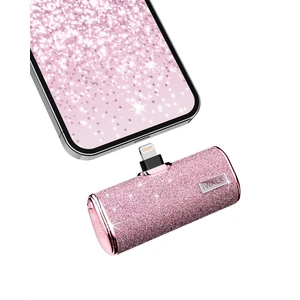 DBS4500L 4500MAH Diamond Serisi Elmas Işıltılı Mini Lightning Powerbank
