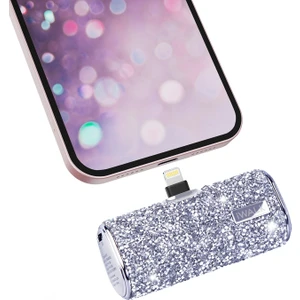 DBS4500L 4500MAH Diamond Serisi Elmas Işıltılı Mini Lightning Powerbank