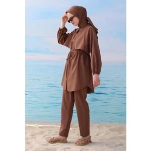 Rüzgarlıklı Yüzme Takımı Kahve