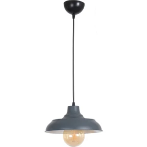 Fer Avize Sinyor Modern Tasarım Cafe - Mutfak - Salon - Oturma Odası - Metal Antrasit Içi Beyaz Tekli Avize