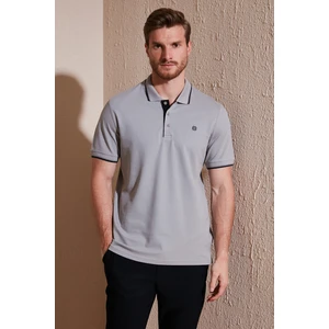 Pamuk Düğmeli Slim Fit Polo T Shirt Erkek Polo T Shirt 5902118