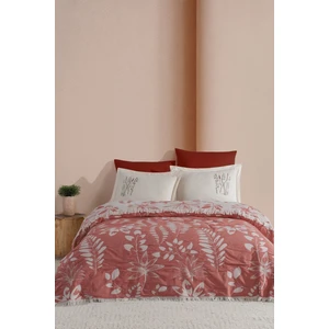 Natural Series Leaf Yatak Seti 6 Parça Tarçın