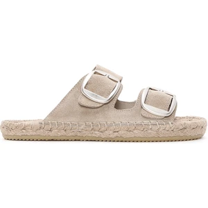 Kadın Taş Süet Deri Espadril 24SFD205010