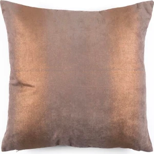 Vanelli Home Bronz Varak Baskılı 45X45 cm Kare Kırlent Kılıfı