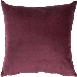 Mat Kadife Mürdüm 45x45 cm Kare Kırlent Kılıfı