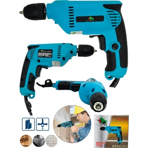 Profesional Elektrikli Matkap 13 mm 1000W-Mavi
