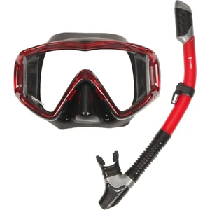 Subzero Code Maske Şnorkel Set - Kırmızı/siyah