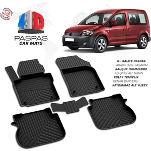 RK Carshop Volkswagen Caddy 3-4 Ferrous 4d Havuzlu Kauçuk Paspas 2004 2018