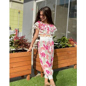 Tiny Tots Yazlık Modern Bluz ve Şalvarlı Kız Çocuk Takım