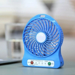 Turuncu USB Şarjlı Masaüstü Fan 3 Kademeli Mini Şarjlı Fan Mobil Soğutucu Mini Fan Soğutucu