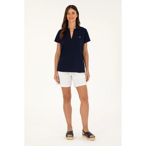 U.S. Polo Assn. Kadın Ekru Şort (Örme) 50289193-VR019
