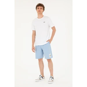 U.S. Polo Assn. Erkek Açık Mavi Şort (Örme) 50289285-VR003