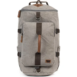 Necati Çanta Sırt Çantası ve Valiz Çantası  Iki Işlev, Bir Kanvas Kumaş Çanta Gri