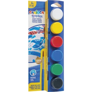 Tempera Suluboya Süper Yıkanabilir Fırçalı 25 ml 6 Renk 40433