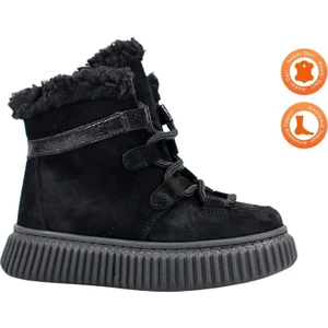 Kids A More Adia Nubuk Peluş Kürklü Kız Çocuk Bot Siyah