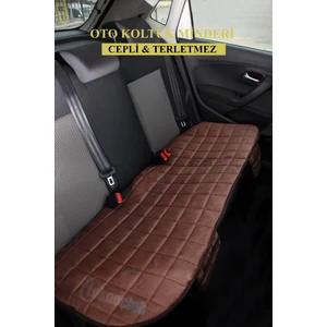 Mısırlı Grup Lüx Soft Cepli Ortopedik Kadife Dokulu Oto Tam Boy Arka Koltuk Minder -Kahve