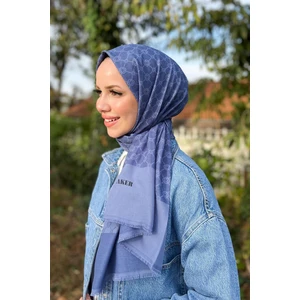 Elegance Monogram Şal - 1090100-922 - Mavi