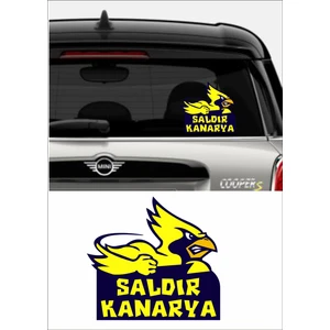 Sticker Usta Saldır Kanarya Fenerbahçe Araba Oto Motosiklet Sticker 02080