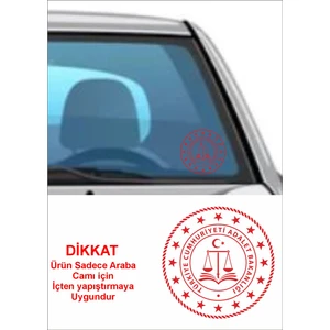 Sticker Usta Adalet Bakanlığı Logo Araba Oto Sticker 01894
