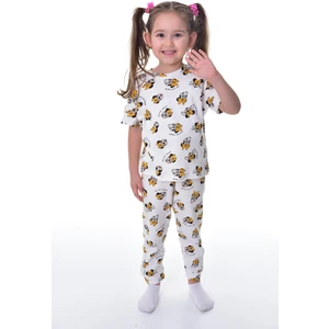 Bunny Hopp  Pamuk Interlok Kumaş Kısa Kollu Minnie Mause Desenli Kısa Kollu Kız Çocuk Pijama Takımı