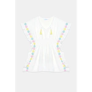 Kız Çocuk Daisy Beyaz Kaftan