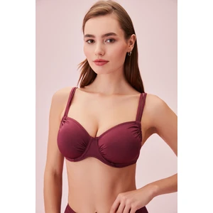Balenli Körüklü Bikini Üst