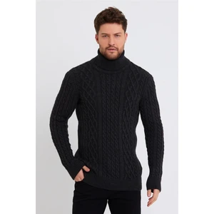 Tarz Cool Erkek Örgü Desenli Triko Kazak