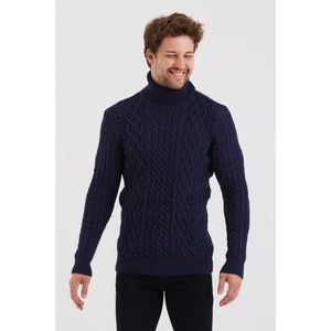 Tarz Cool Erkek Örgü Desenli Triko Kazak