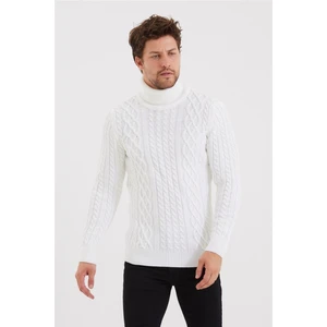 Tarz Cool Erkek Örgü Desenli Triko Kazak