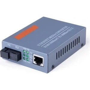 Fiber Optik Medya Dönüştürücü Htb-Gs-03 1000MBPS Tek Fiber Sc Bağlantı Noktası Harici Güç Kaynağı, Yalnızca B Bağlantı Noktası Terminali