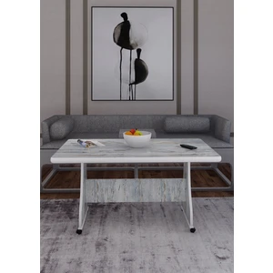 Eliusta Tekerlekli Mdf Masa %100 Mdf Salon Orta Sehpa Yemek Masası Ofis Sehpa