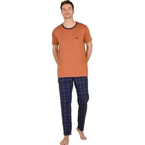 Kiremit  Erkek Kısa Kollu Pijama Takımı