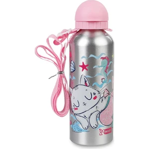MT-2505 Alüminyum Matara 500 ml Little Mermaid Cat