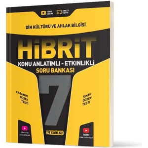 Hız Yayınları 7. Sınıf Din Kültürü ve Ahlak Bilgisi Konu Anlatımlı Etkinlikli Hibrit Soru Bankası