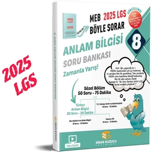 Sinan Kuzucu Yayınları LGS 2025 8. Sınıf Anlam Bilgisi Soru Bankası Video Çözümlü