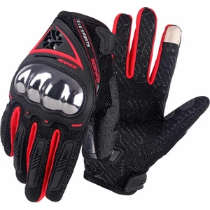 MC44 Kırmızı Yazlık Motosiklet Eldiveni