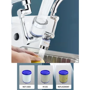 Musluk Filtresi 1080 Derece Dönebilen Robotik Uzatmalı Standart Montaj Filtreli Başlık