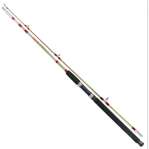 Bauer Crystal 100-200GR Atarlı 2 Parçalı Orta Vidalı Dolgu Tip Gövdeli Tekne Olta Kamışı Paslanmaz Porselen Halkalar.
