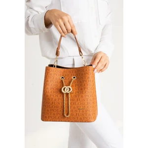 Just Polo Taba Monogram Baskılı Uzun Askılı 3 Bölmeli Kadın El ve Omuz Çantası PBU5602