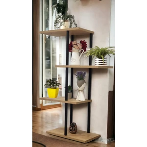 Yüksek Kalite 4 Katlı Çiçeklik Saksı Standı Balkon Rafı Saksılık