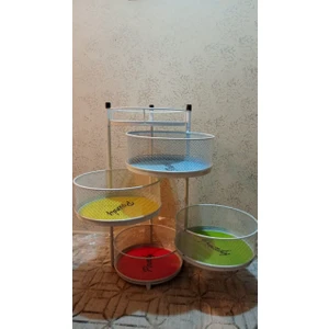 Sebzelik Meyvelik 4 Katlı Beyaz